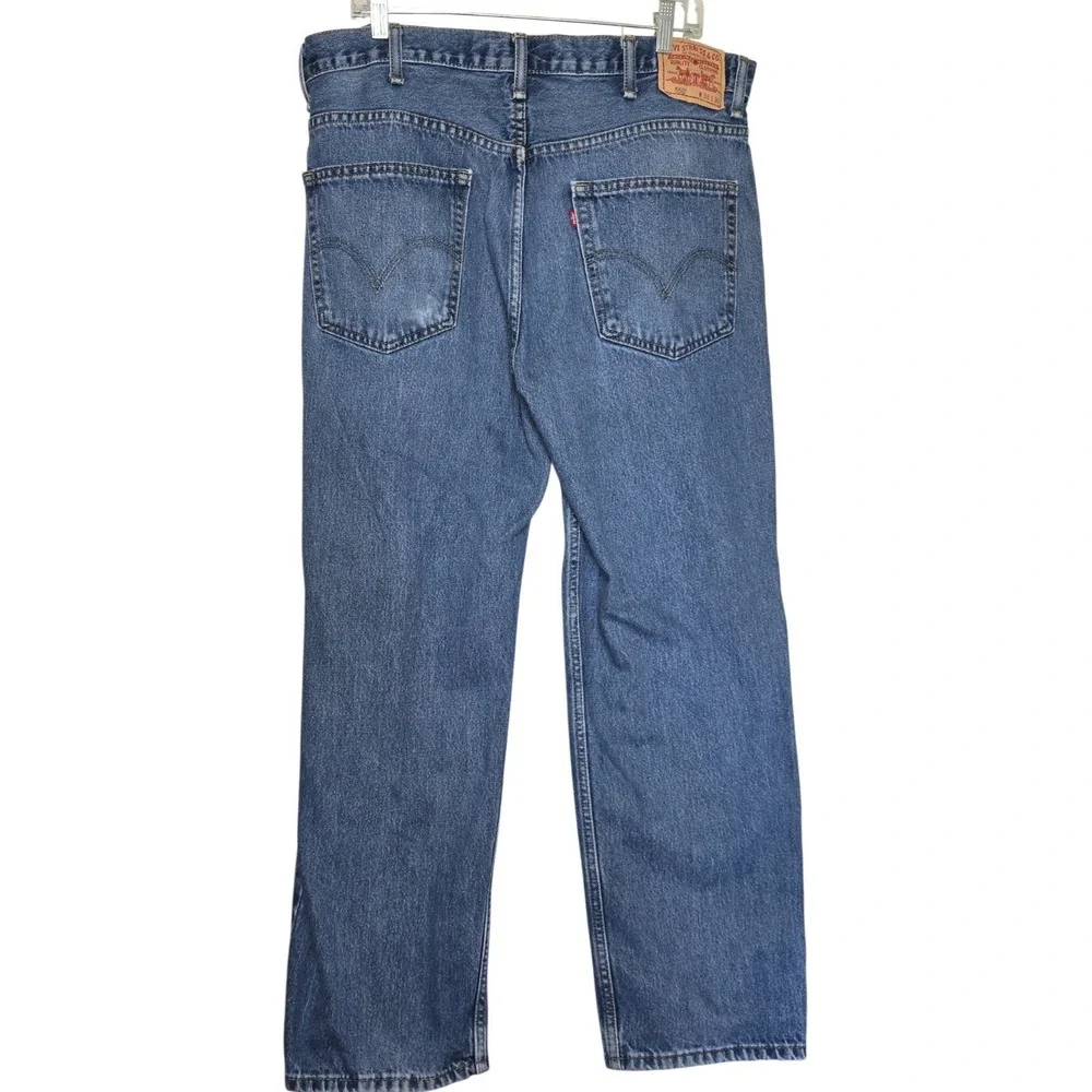 Levi's 550 Men's Relaxed Blue Denim jeans Pants size 38x30 Straight Work